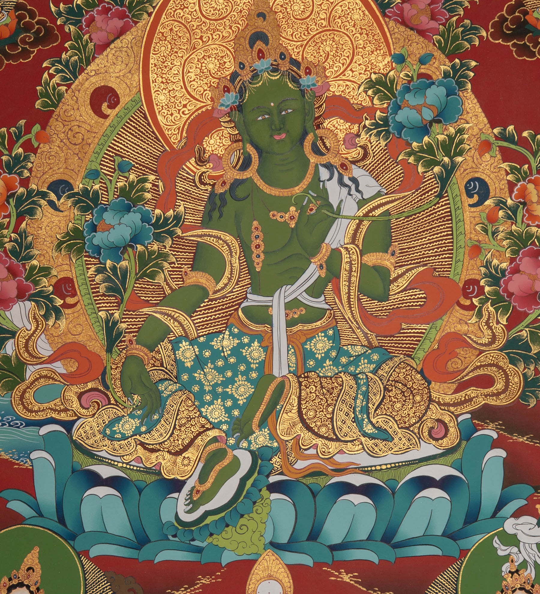 Green Tara Buddhist Wall Art