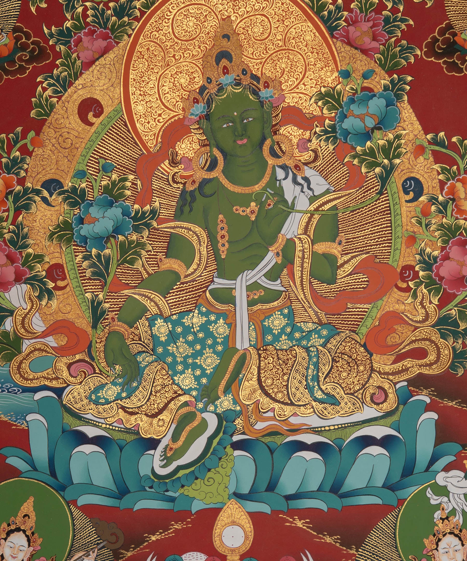 Green Tara Buddhist Wall Art