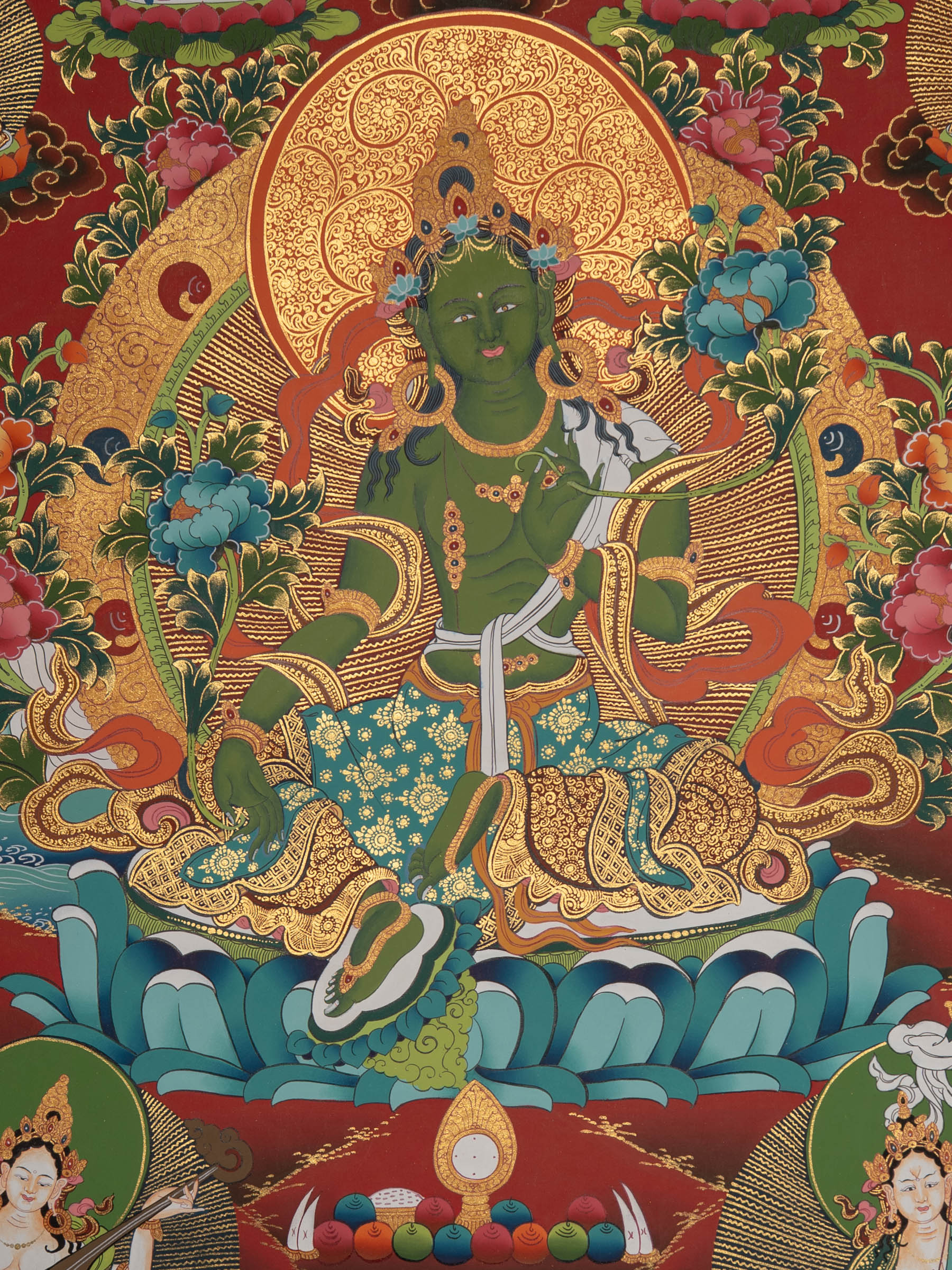 Green Tara Buddhist Wall Art