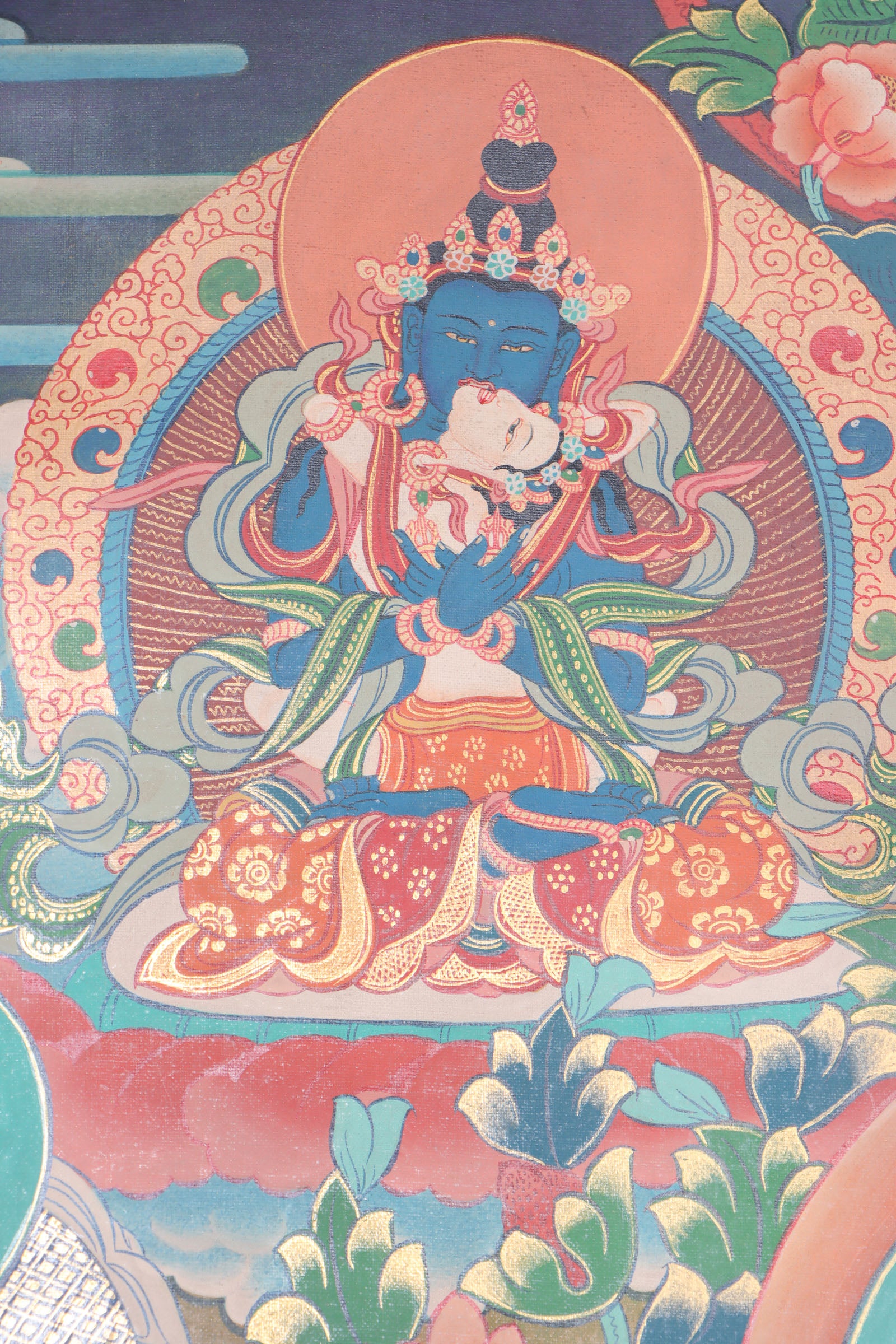 Guru Rinpoche Thangka for spiritual devotion, contemplation, and motivation.