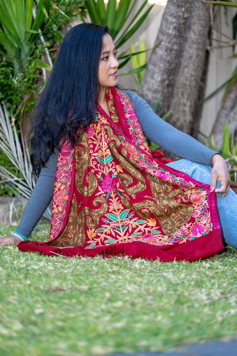 Handwooven Cashmere Pashmina Shawl