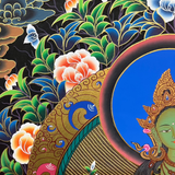 Green Tara Thangka Painting 