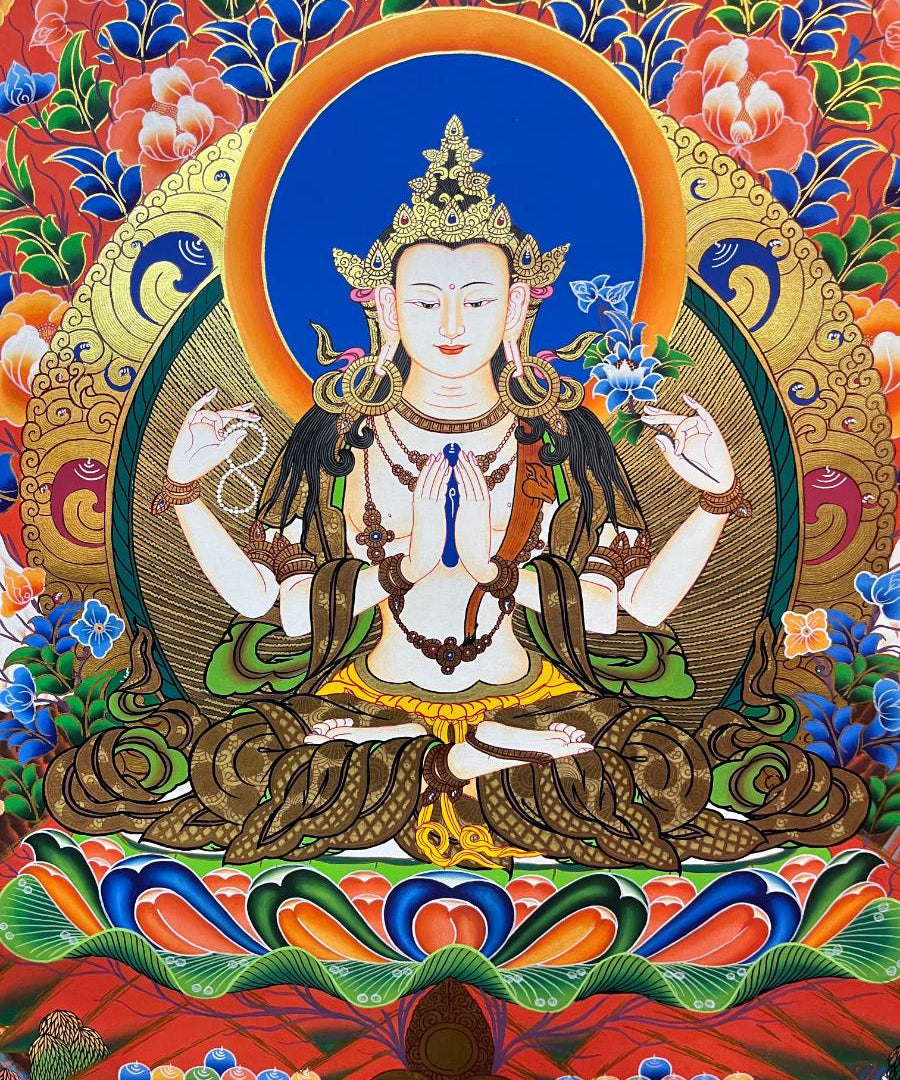 Chengresi Thangka - Tibetan Painting