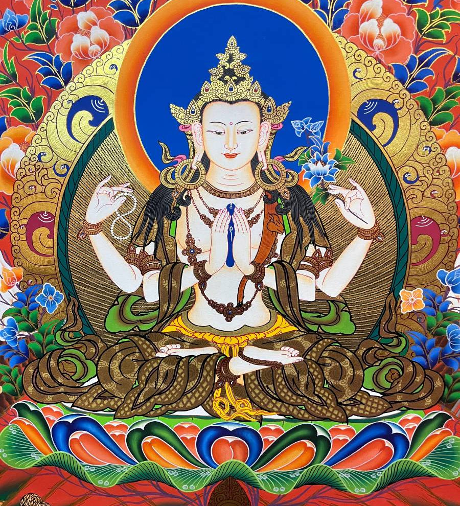 Chengresi Thangka - Tibetan Painting