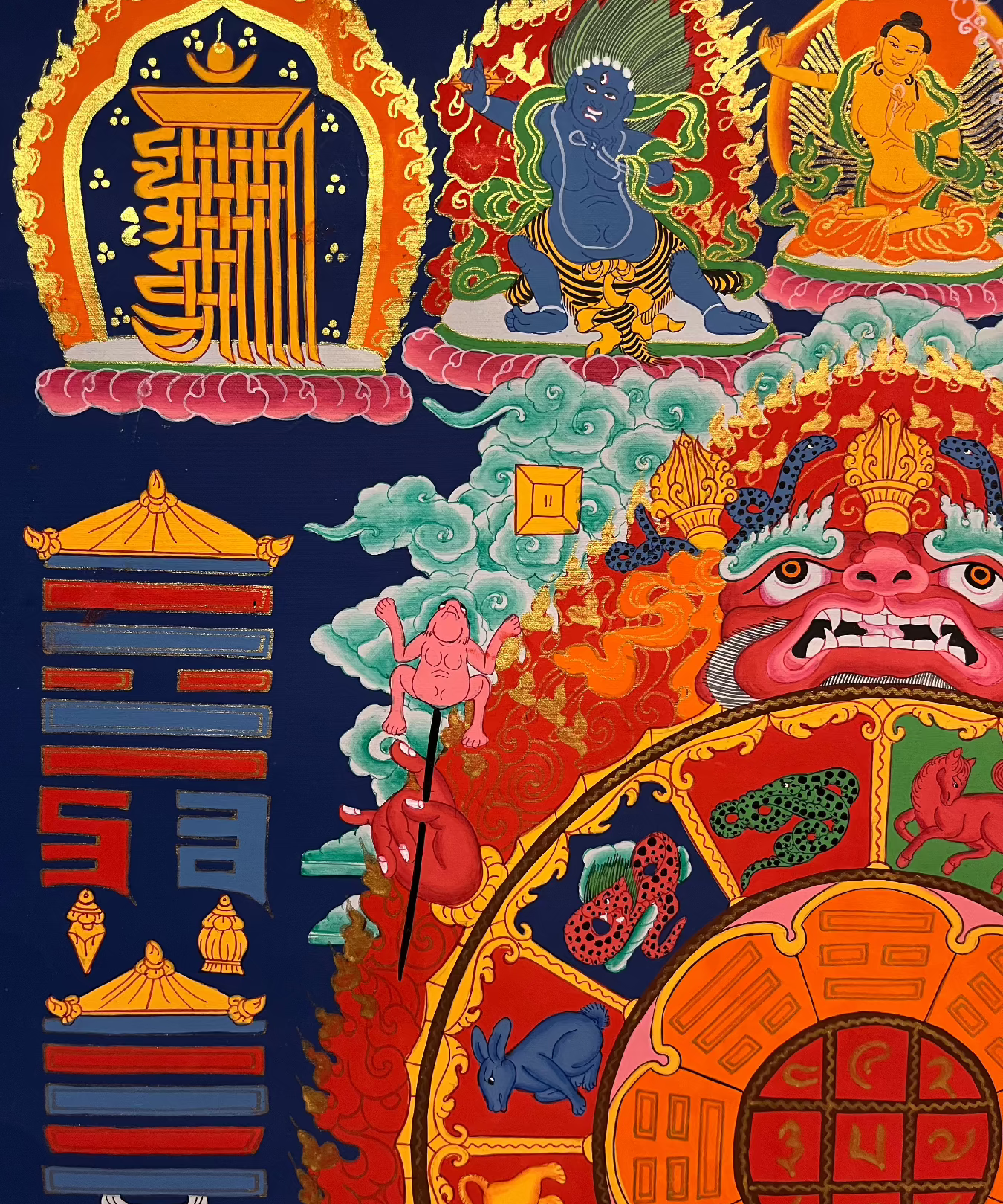 Tibetan Astrology Calendar - Handpainted Art