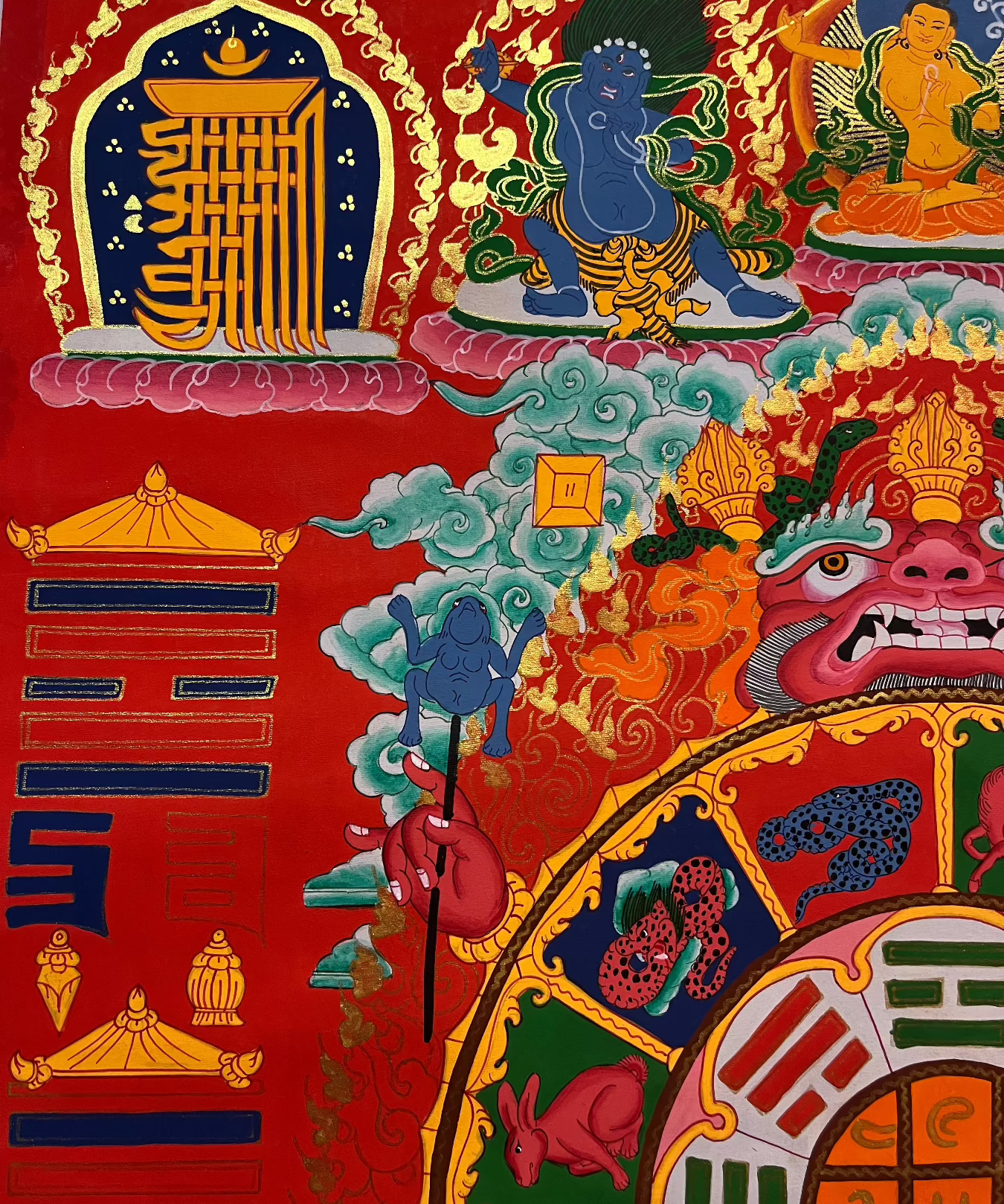 Tibetan Calendar Thangka Painting