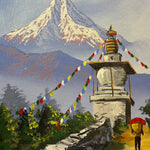 Mount Machapuchare Oil Painting