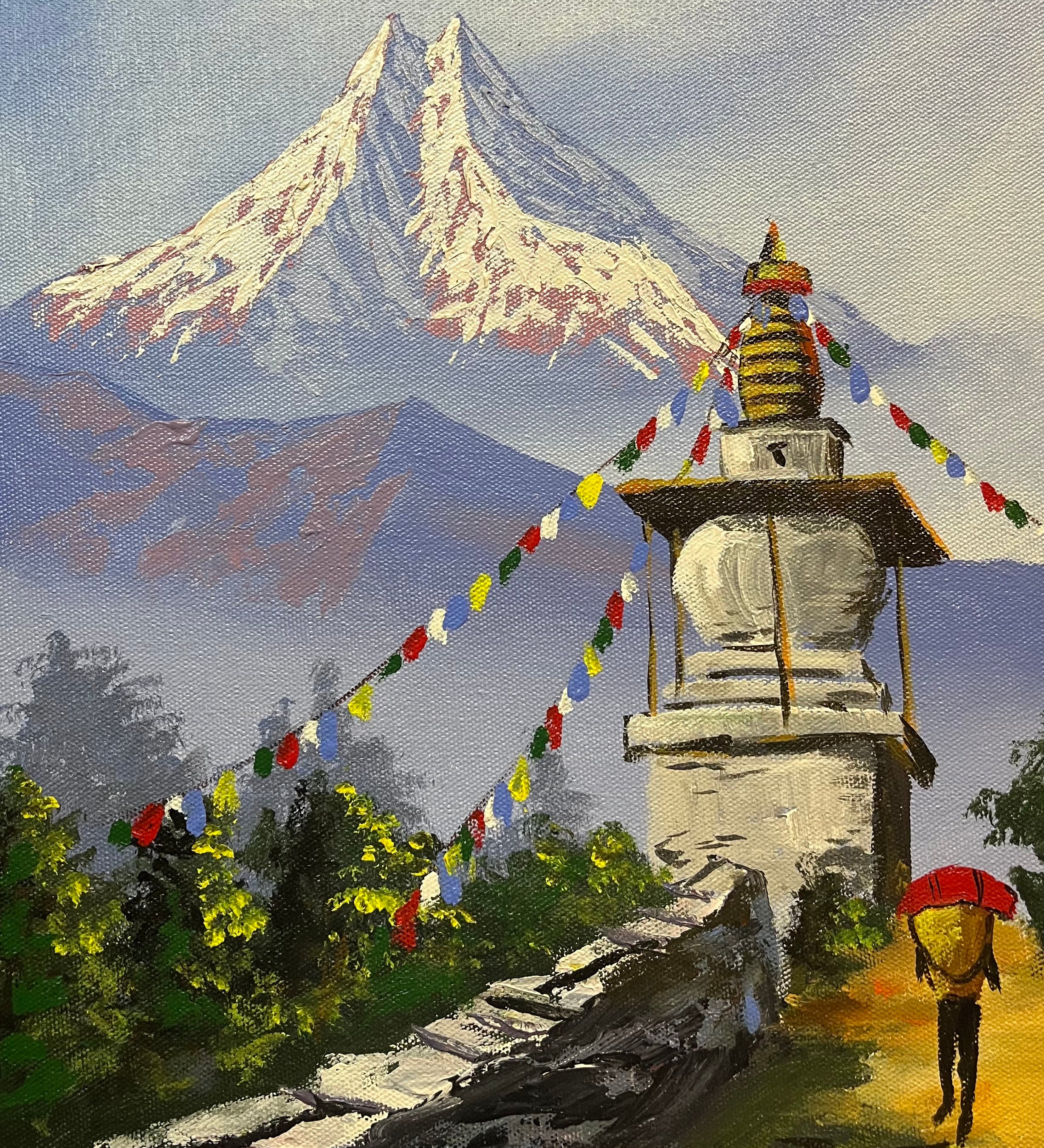 Mount Machapuchare Oil Painting