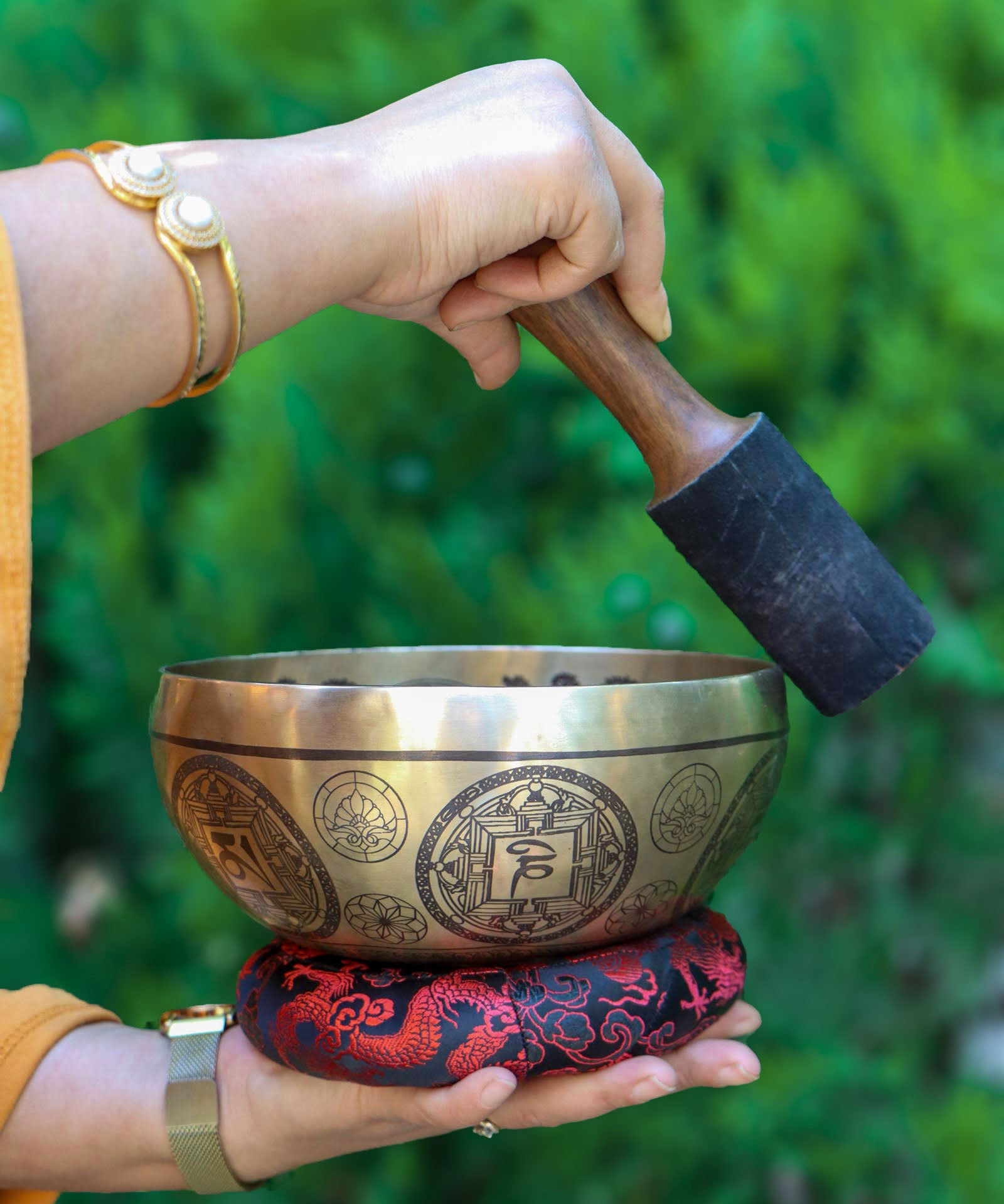 Tree of Life Singing Bowl for sound healing.