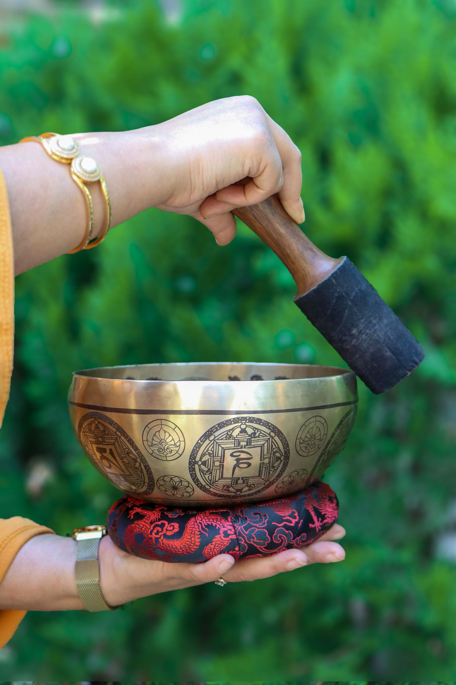 Tree of Life Singing Bowl for sound healing.