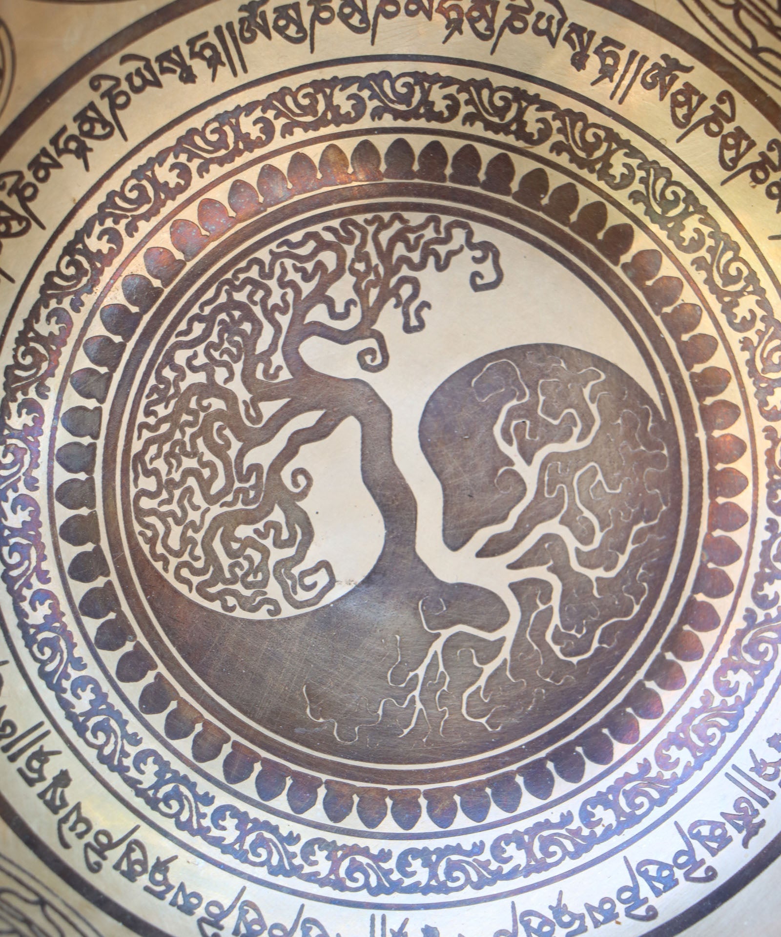 Tree of Life Singing Bowl for sound healing.