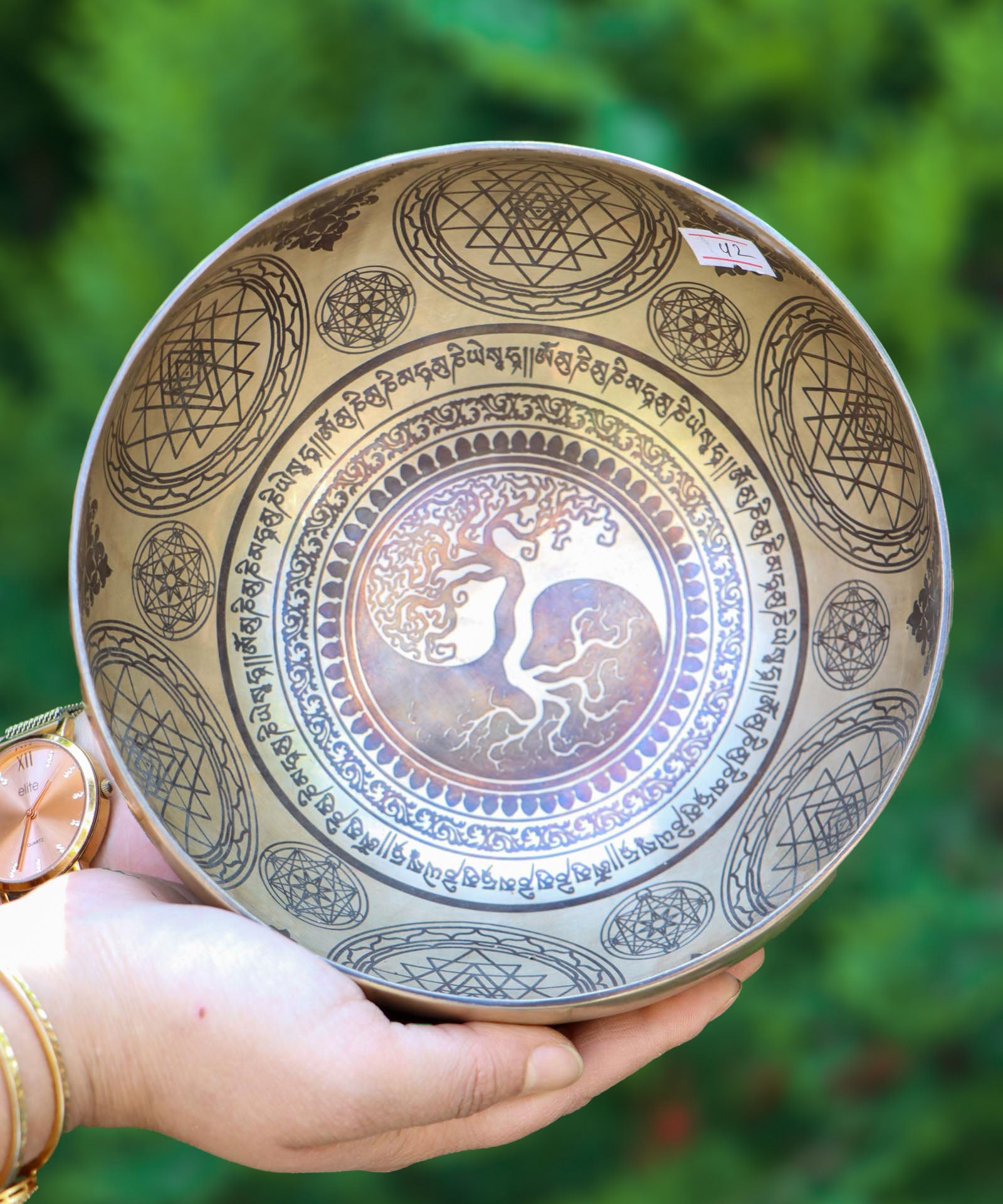 Tree of Life Singing Bowl for sound healing.
