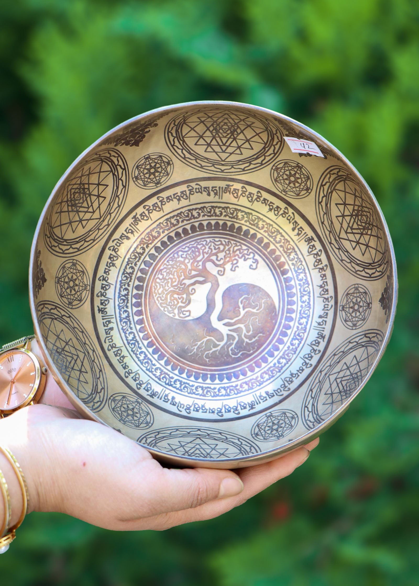 Tree of Life Singing Bowl for sound healing.
