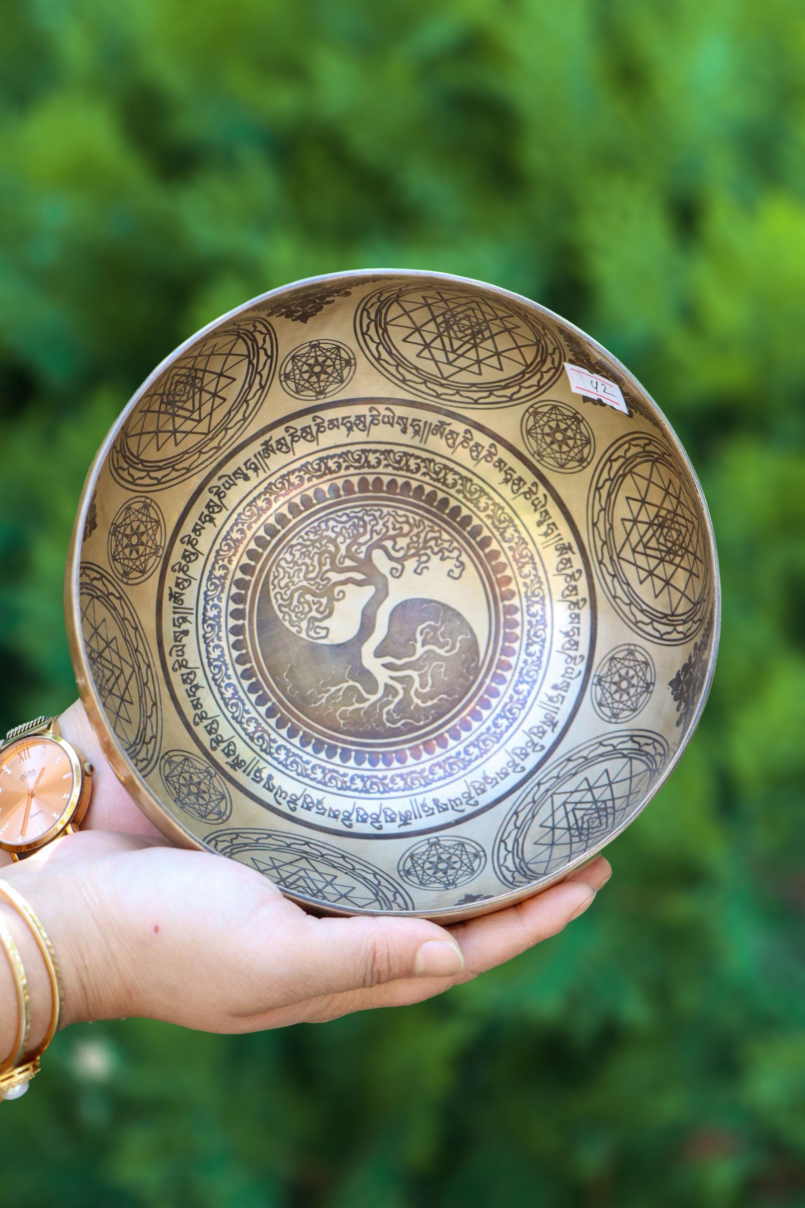 Tree of Life Singing Bowl for sound healing.