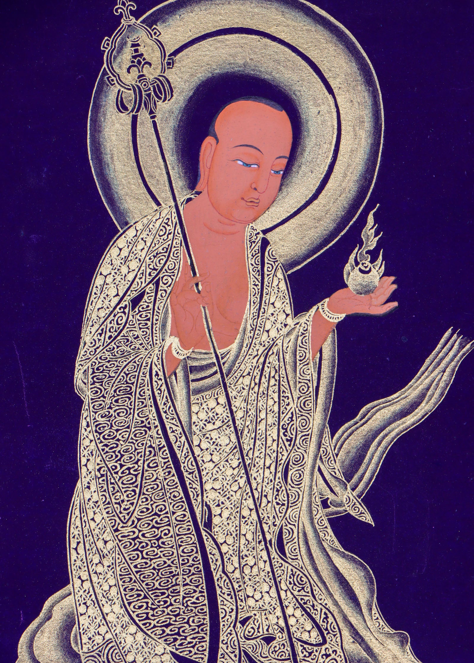  Japanese Buddha Thangka Painting for wall decor.