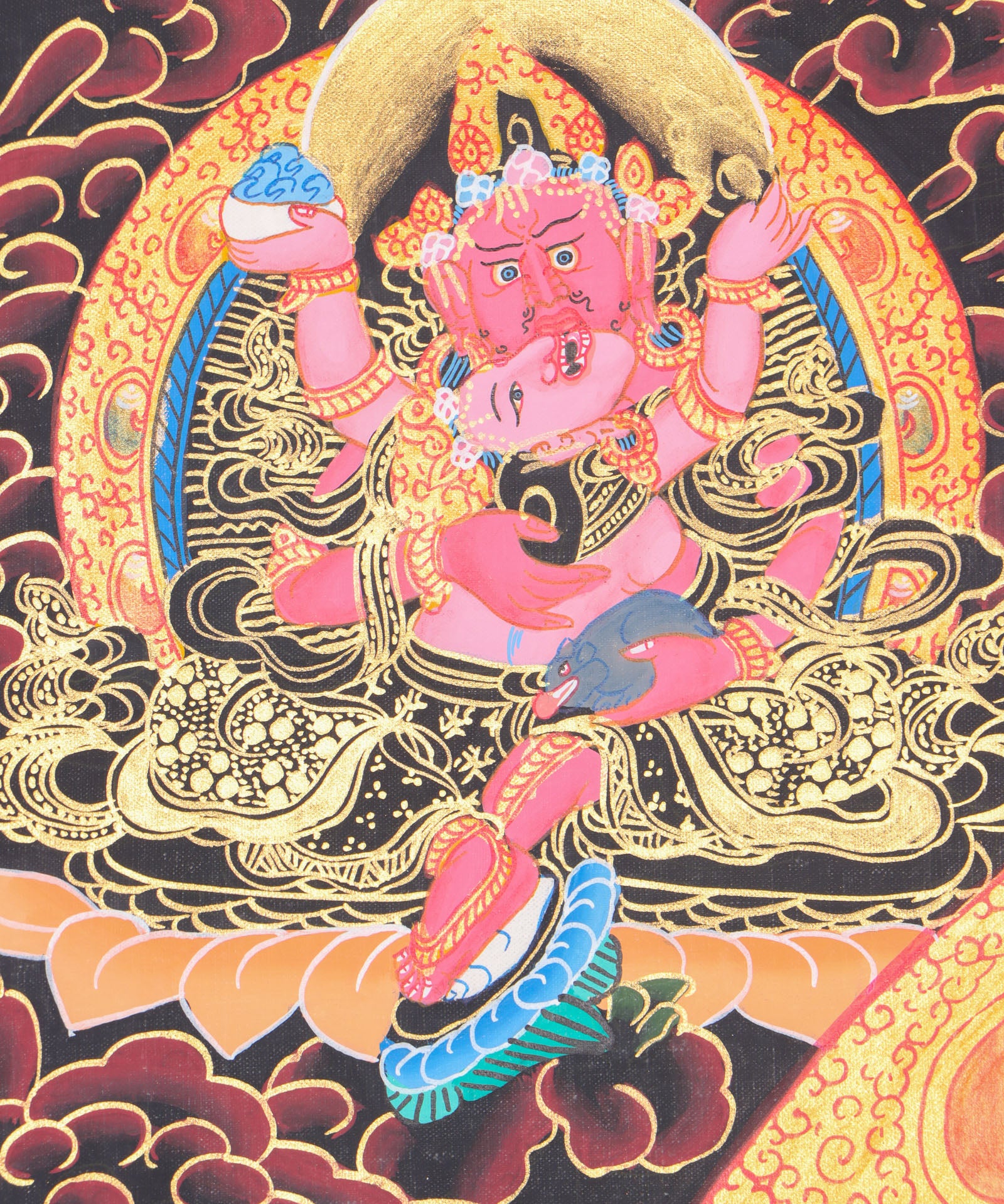 Zambala Thangka for wealth and prosperity .