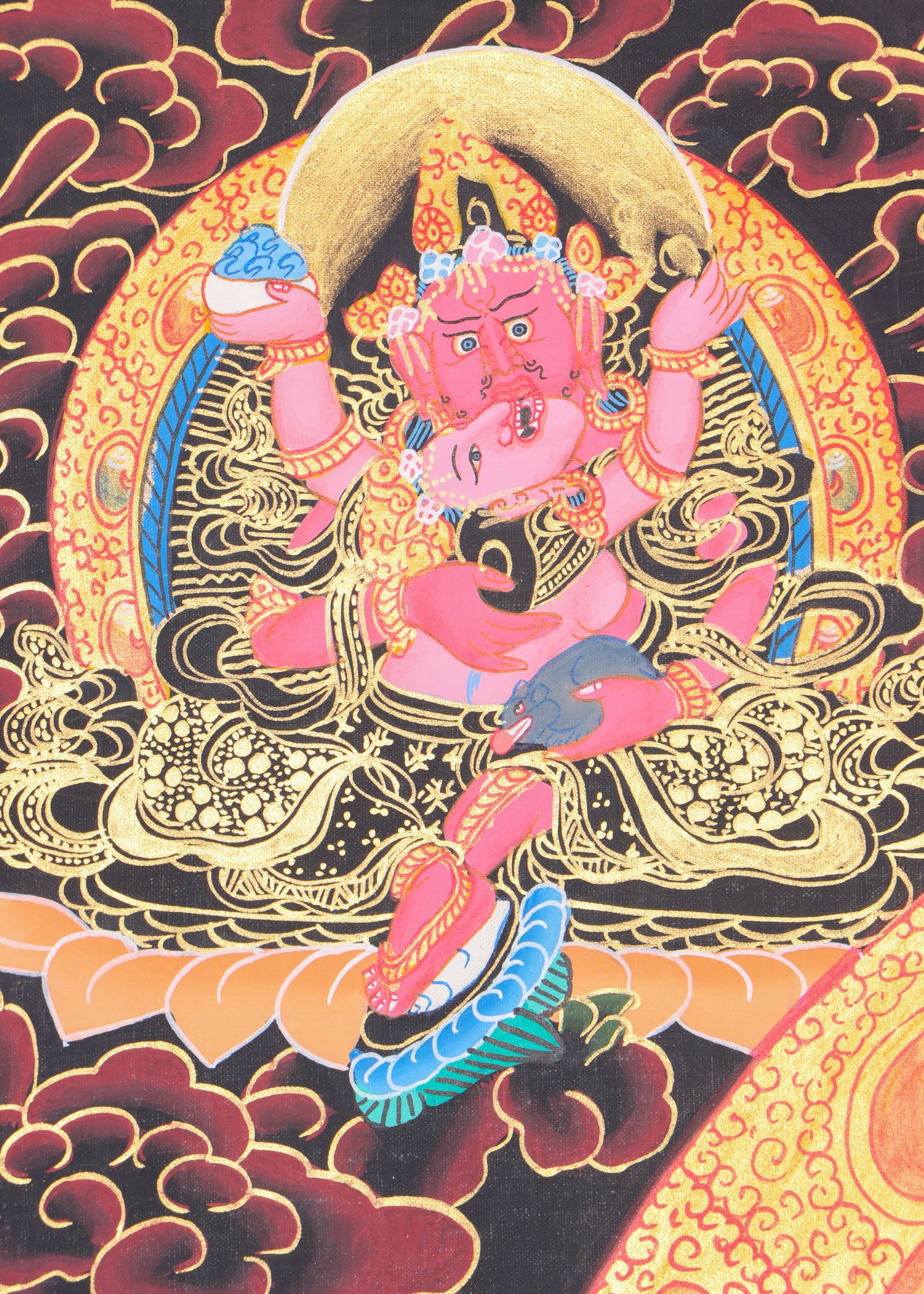Zambala Thangka for wealth and prosperity .