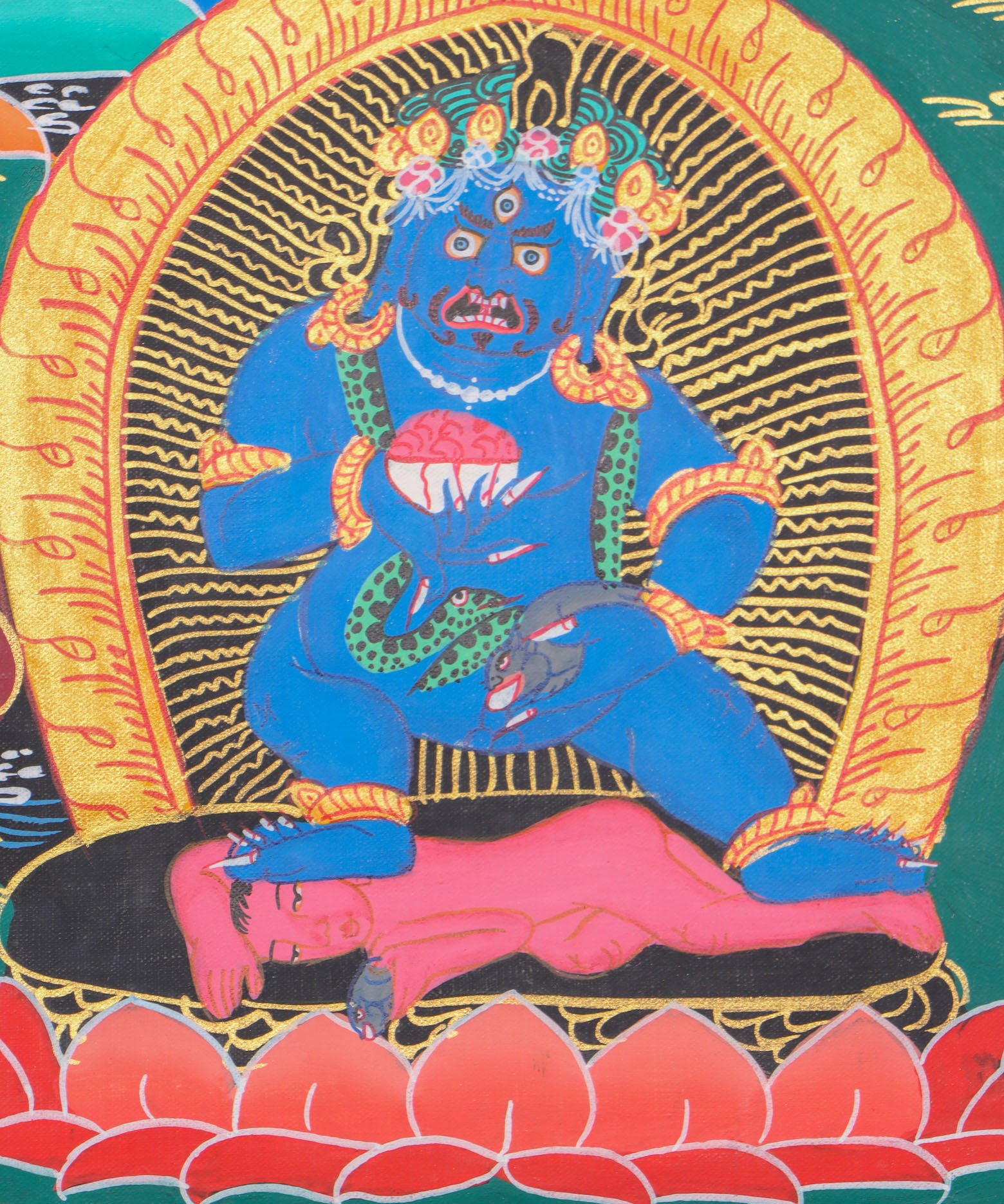 Zambala Thangka for wealth and prosperity .