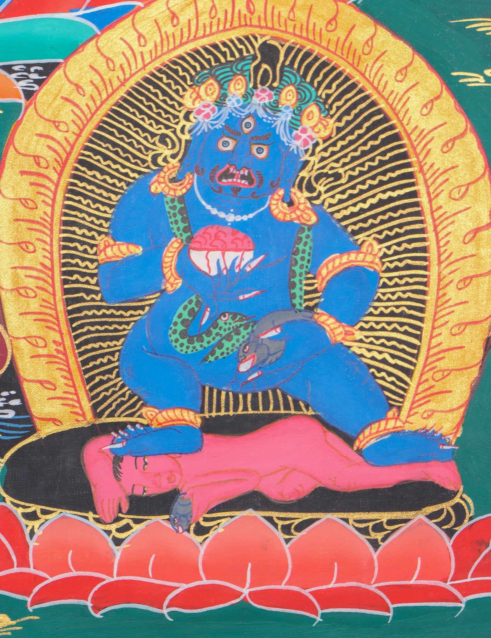 Zambala Thangka for wealth and prosperity .