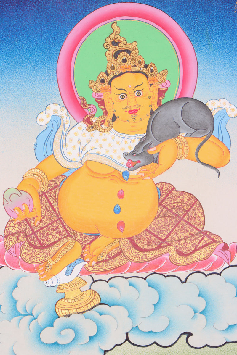 Kuber Thangka Painting is an ideal aid for cultivating concentration.