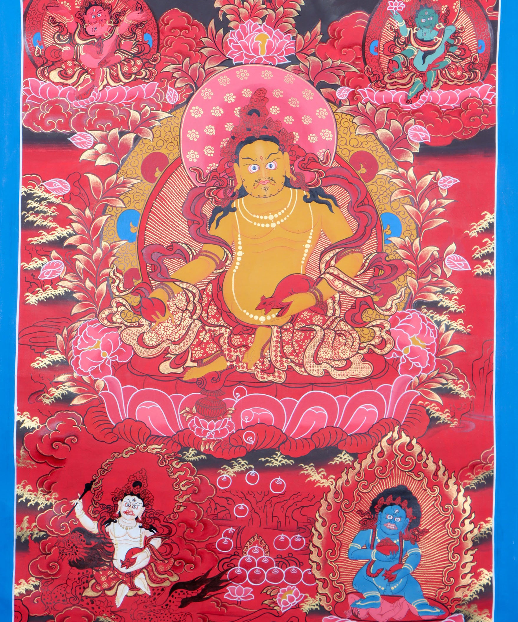 Kuber Thangka Paintings facilitate meditation and transformation of the Mind and Body.