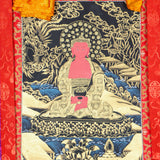 Shakyamuni Buddha Brocade Thangka for meditation.