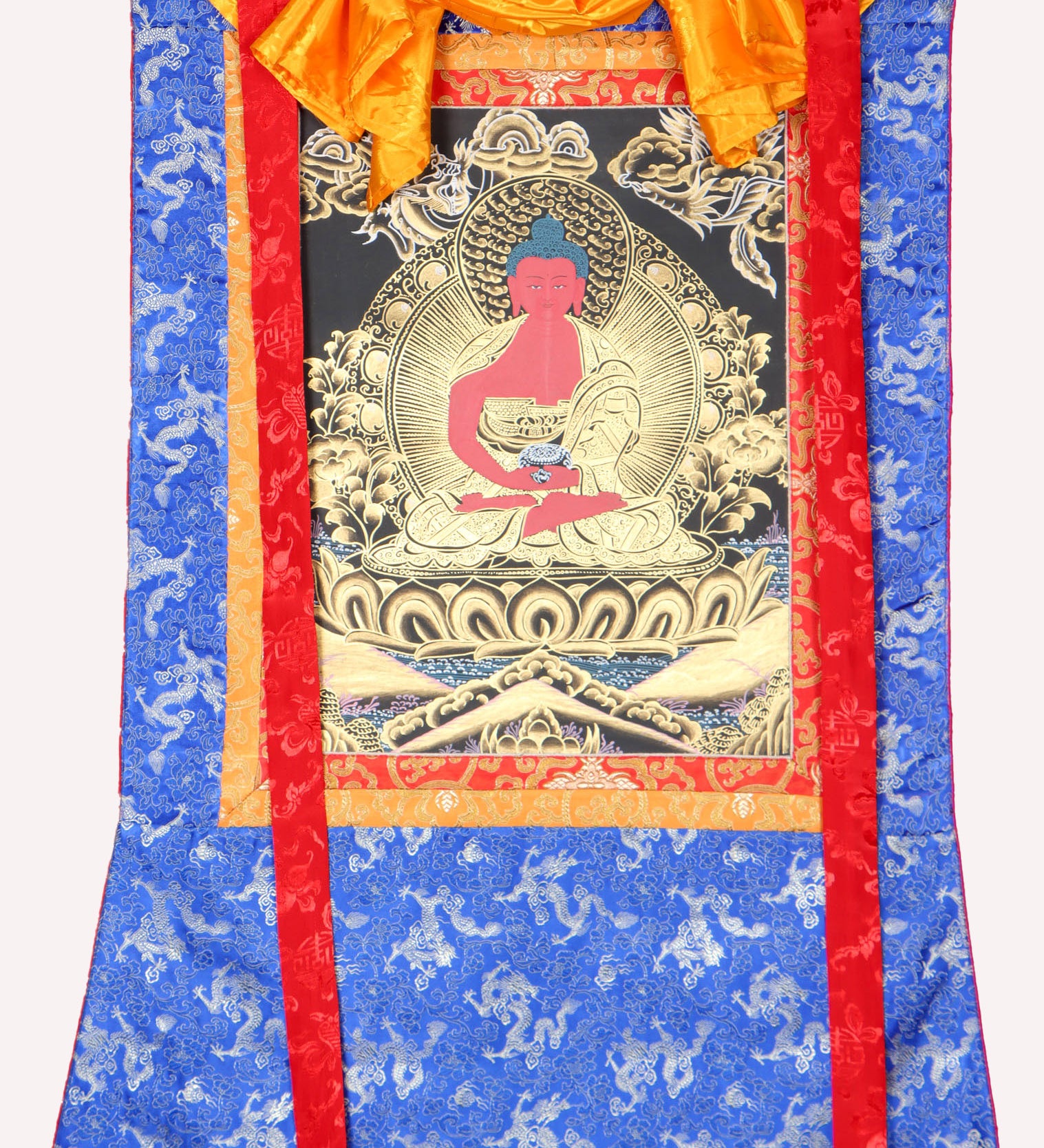 Amitabha Brocade Thangka Painting for enlightenment.