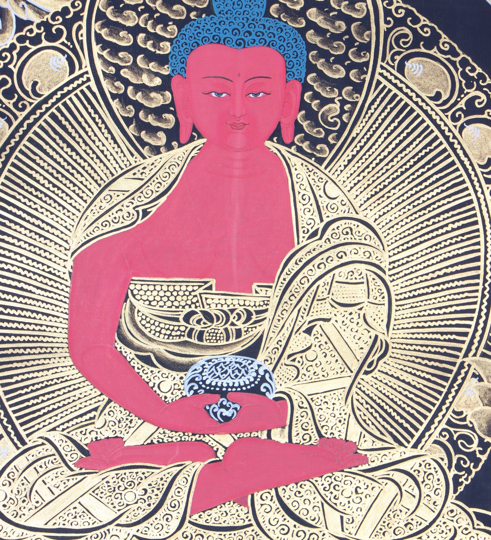 Amitabha Brocade Thangka Painting for enlightenment.