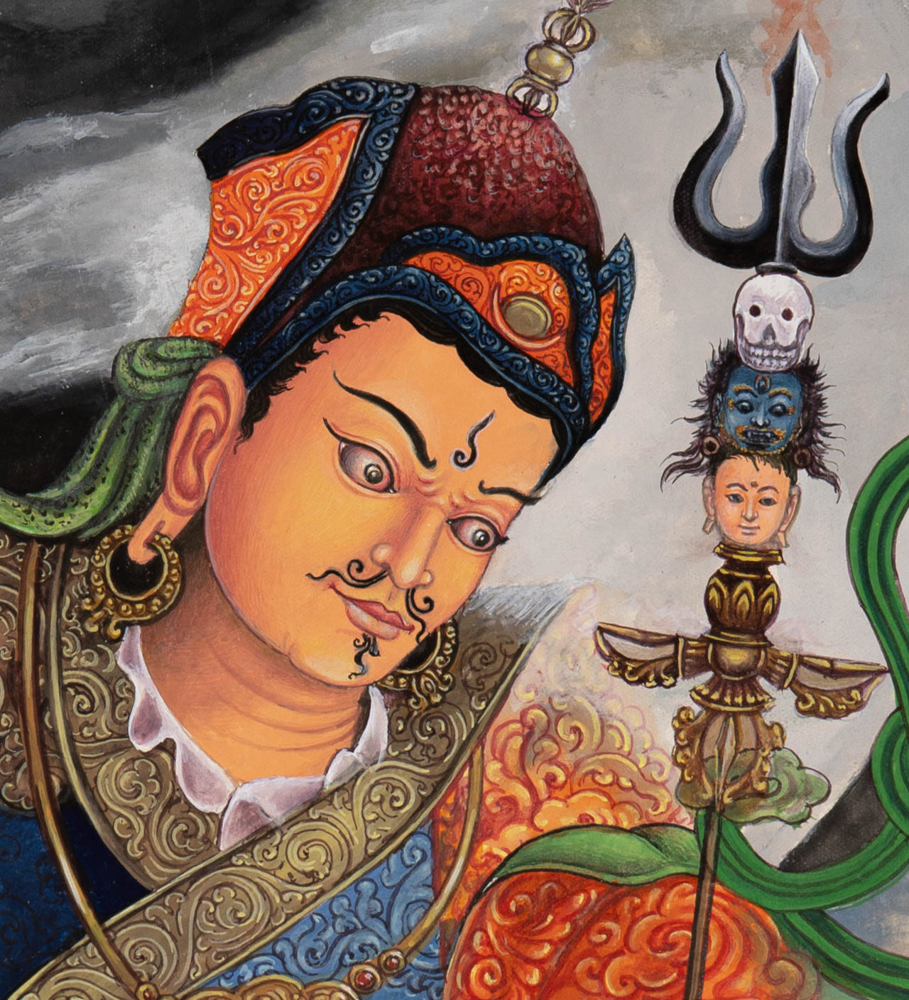 Guru Rinpoche Thangka - Sacred Painting 
