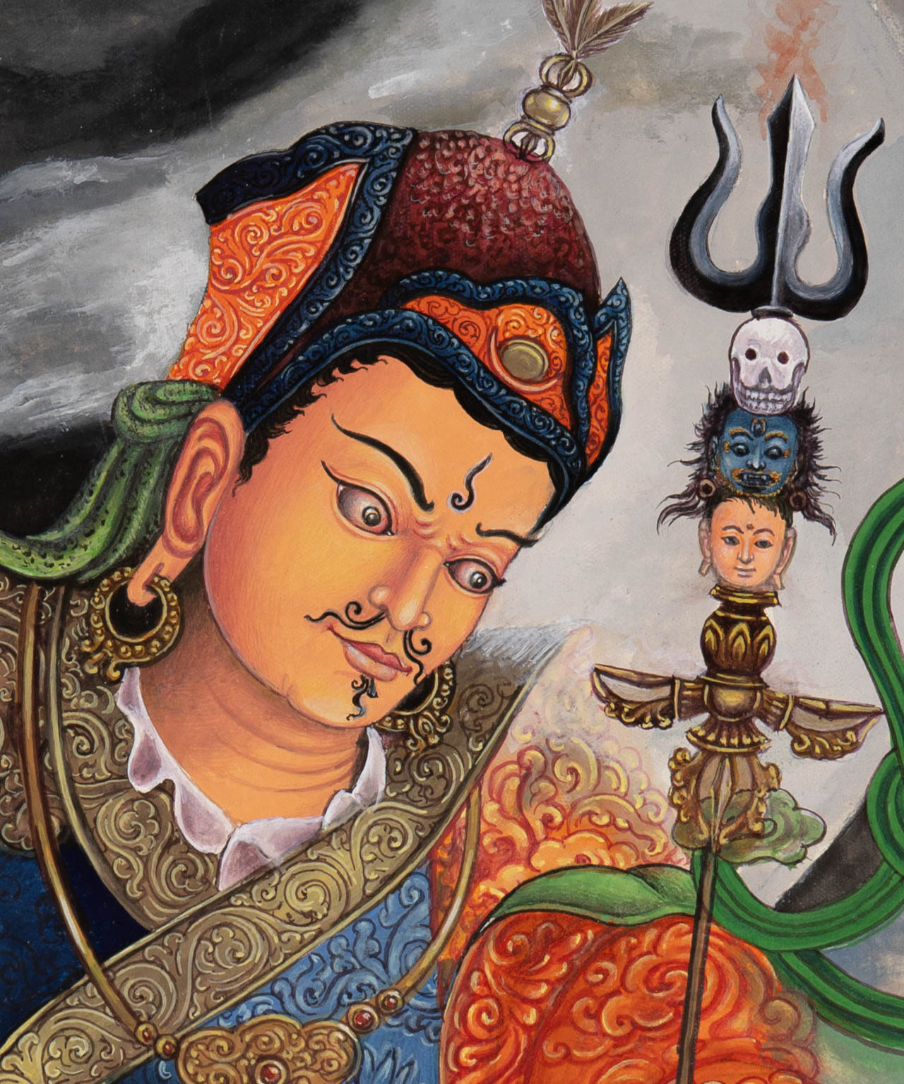 Guru Rinpoche Thangka - Sacred Painting 