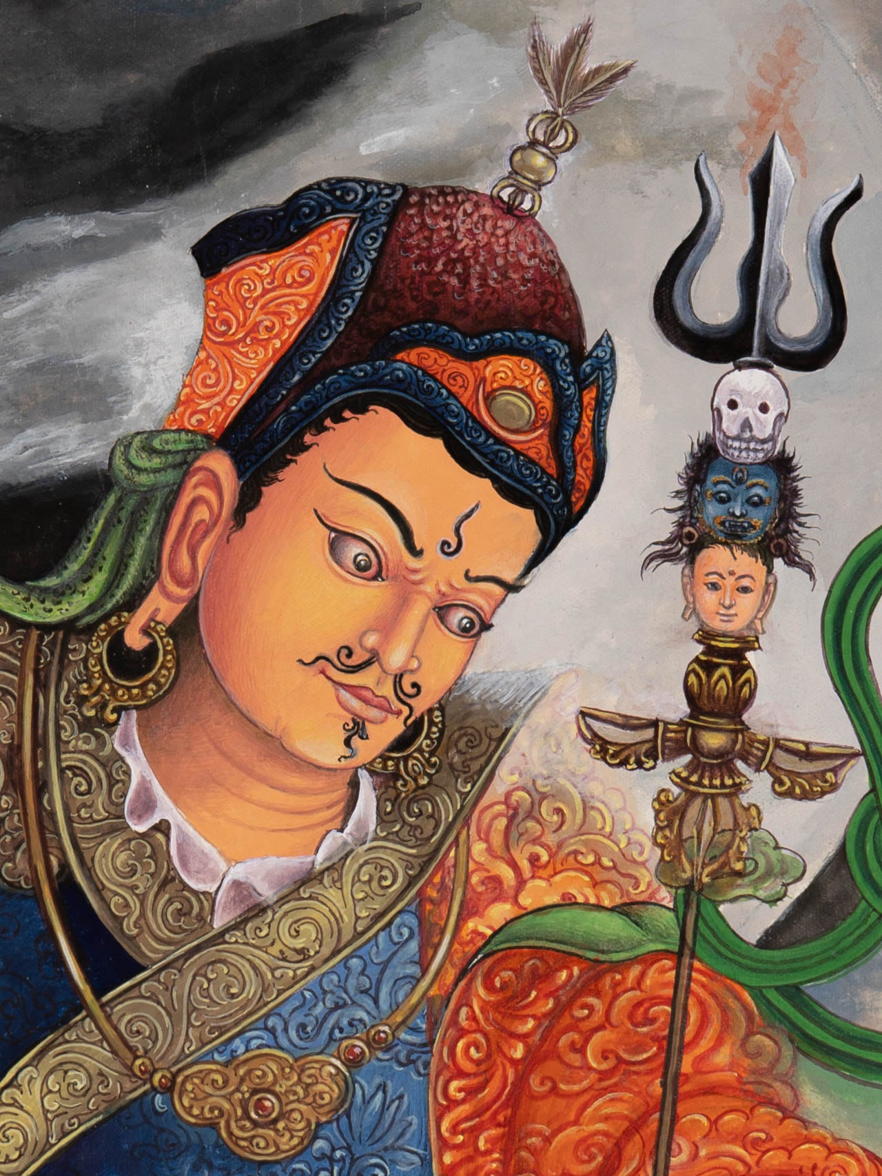 Guru Rinpoche Thangka - Sacred Painting 