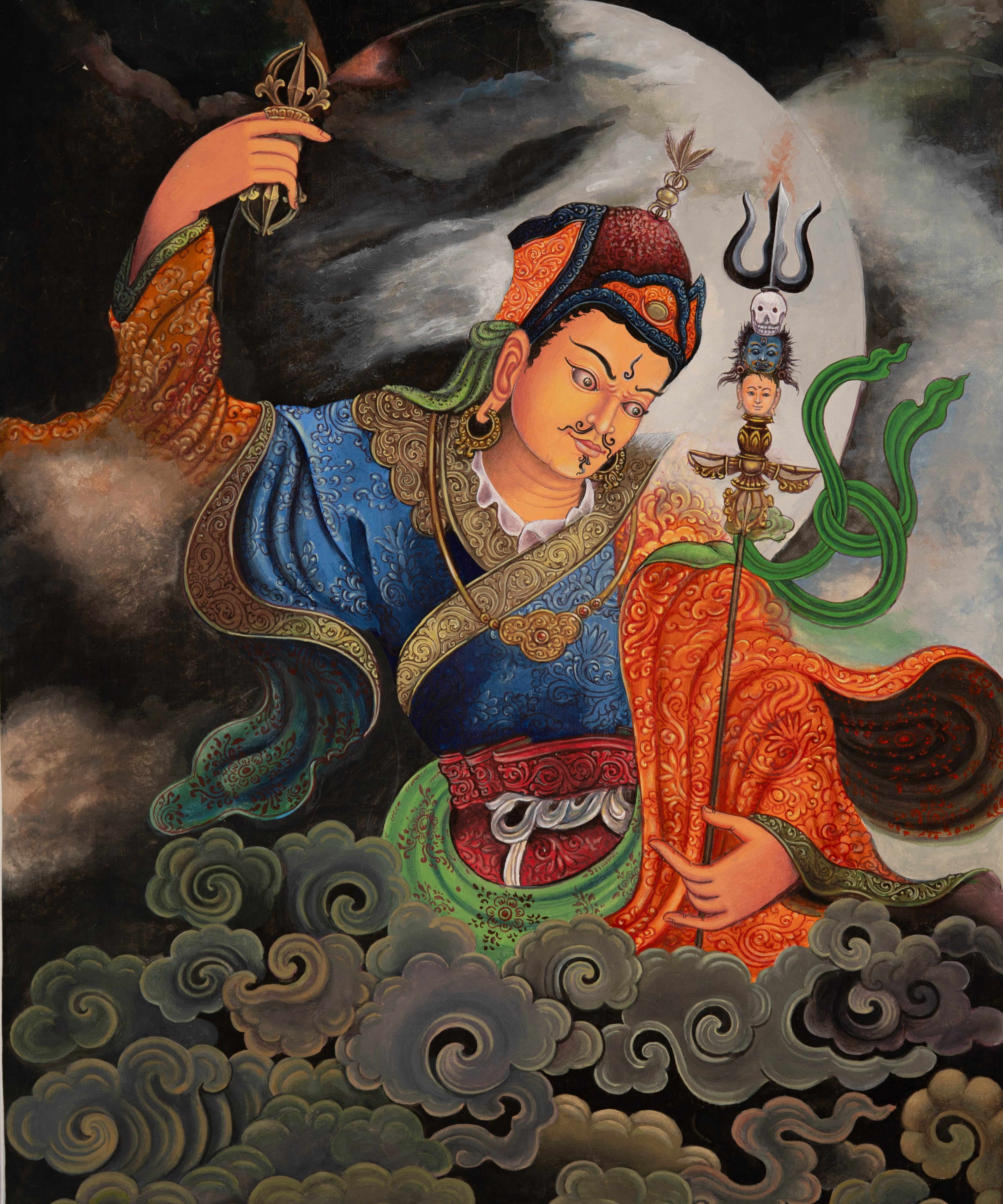 Guru Rinpoche Thangka - Sacred Painting 