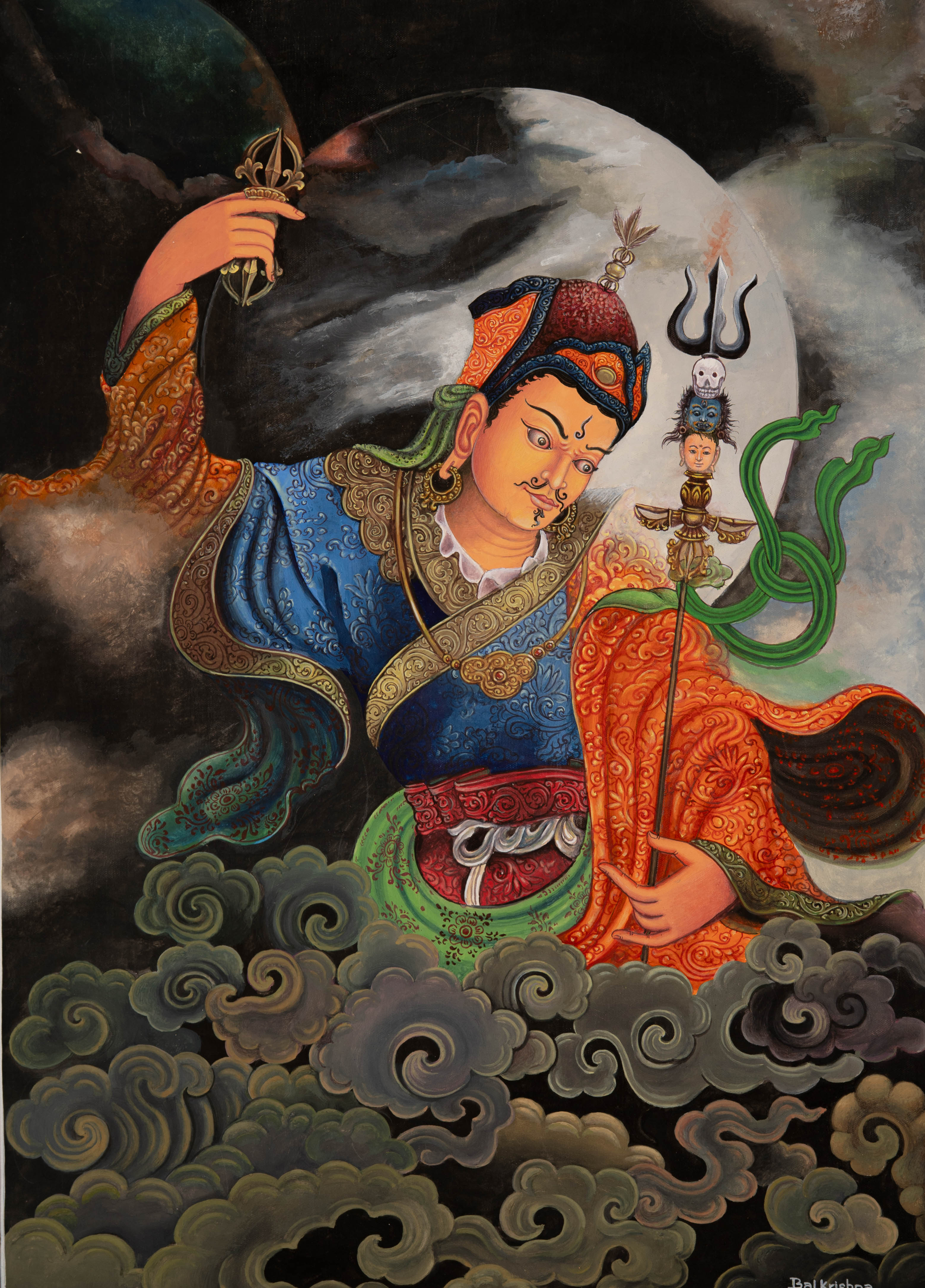 Guru Rinpoche Thangka - Sacred Painting 