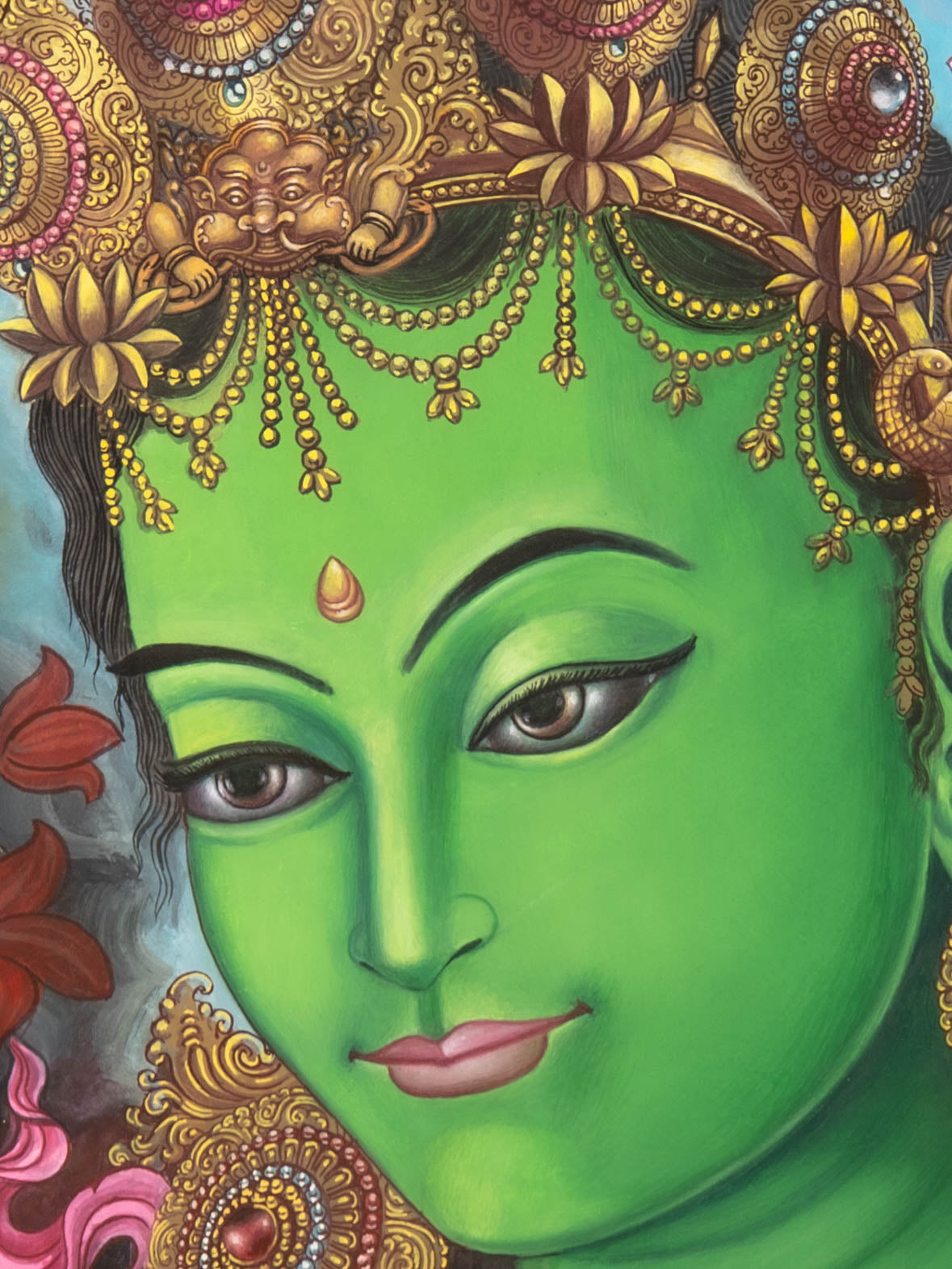 Green Tara - Sacred Newari Art