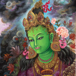 Green Tara - Sacred Newari Art