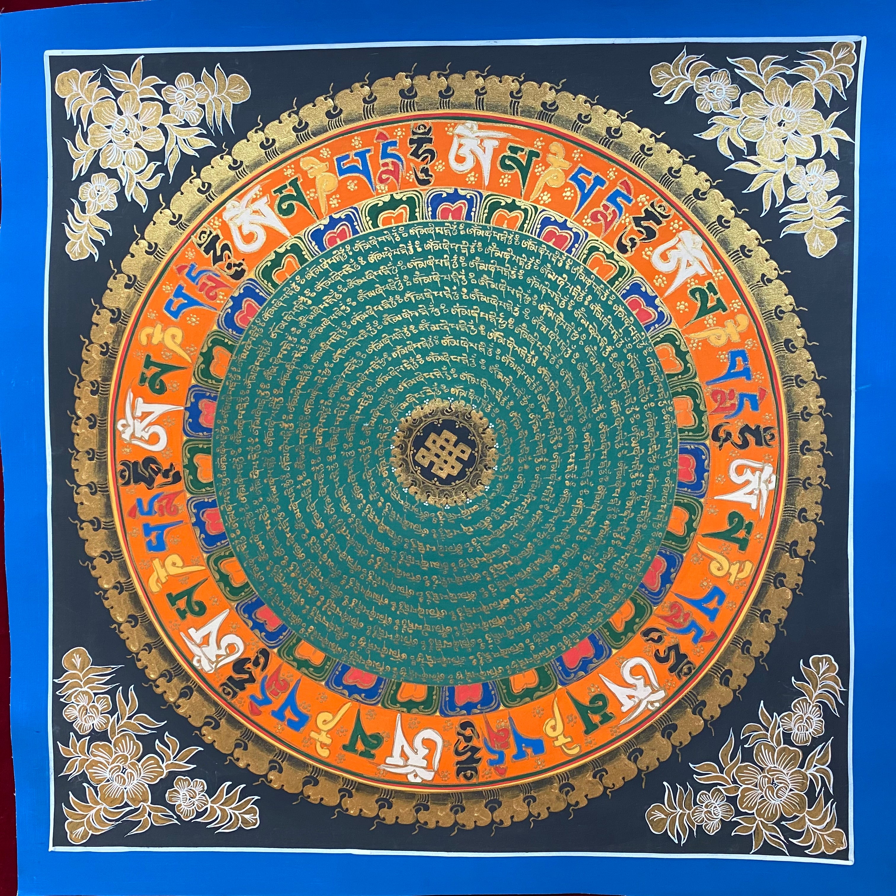 Mantra Mandala Thangka Painting