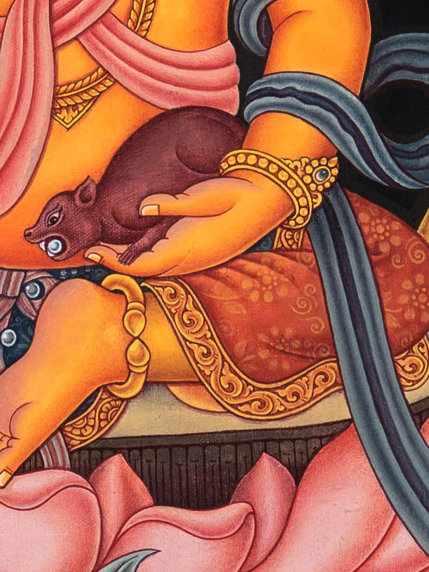 Zambala Thangka - Newari Painting