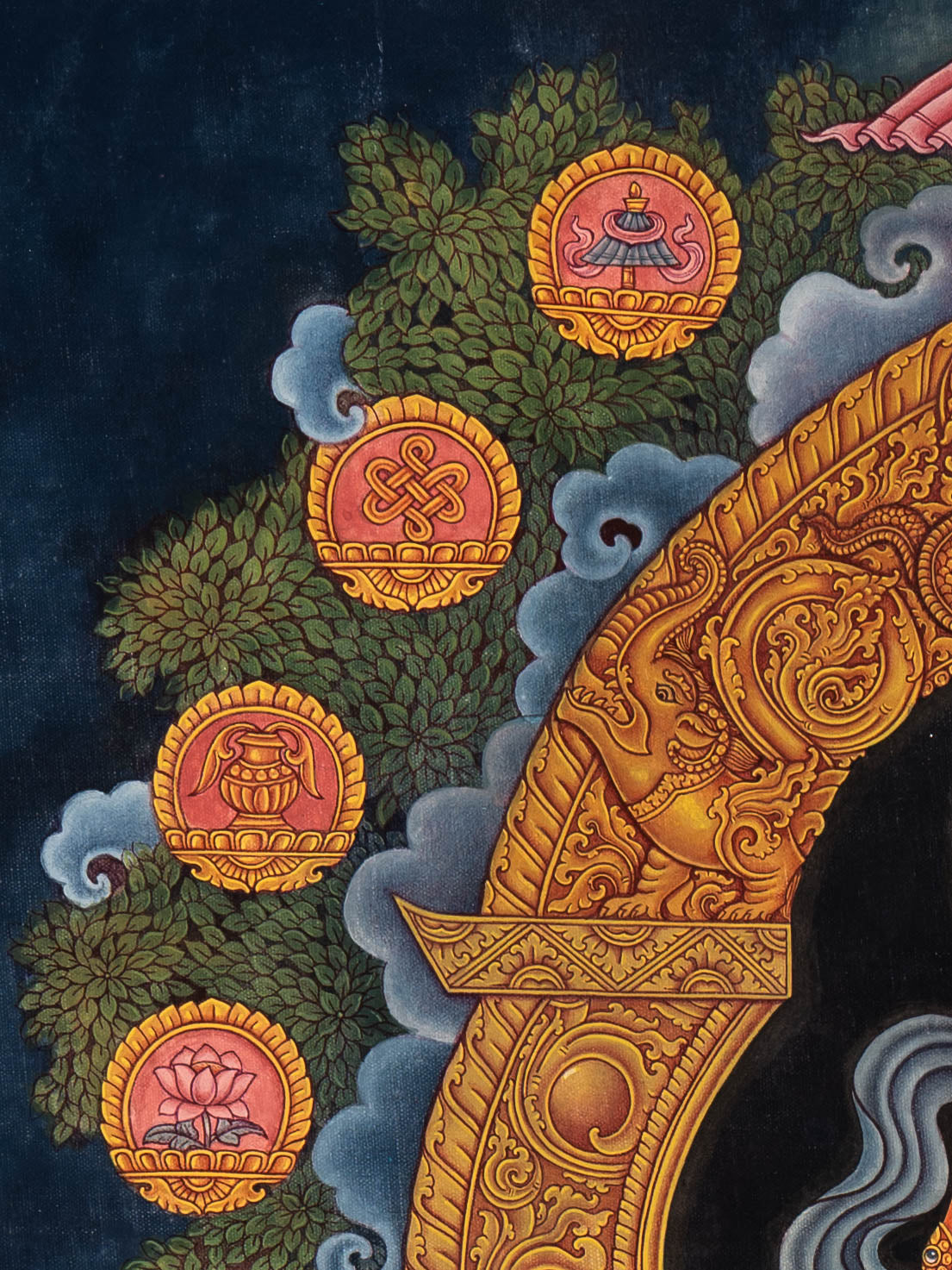 Zambala Thangka - Newari Painting
