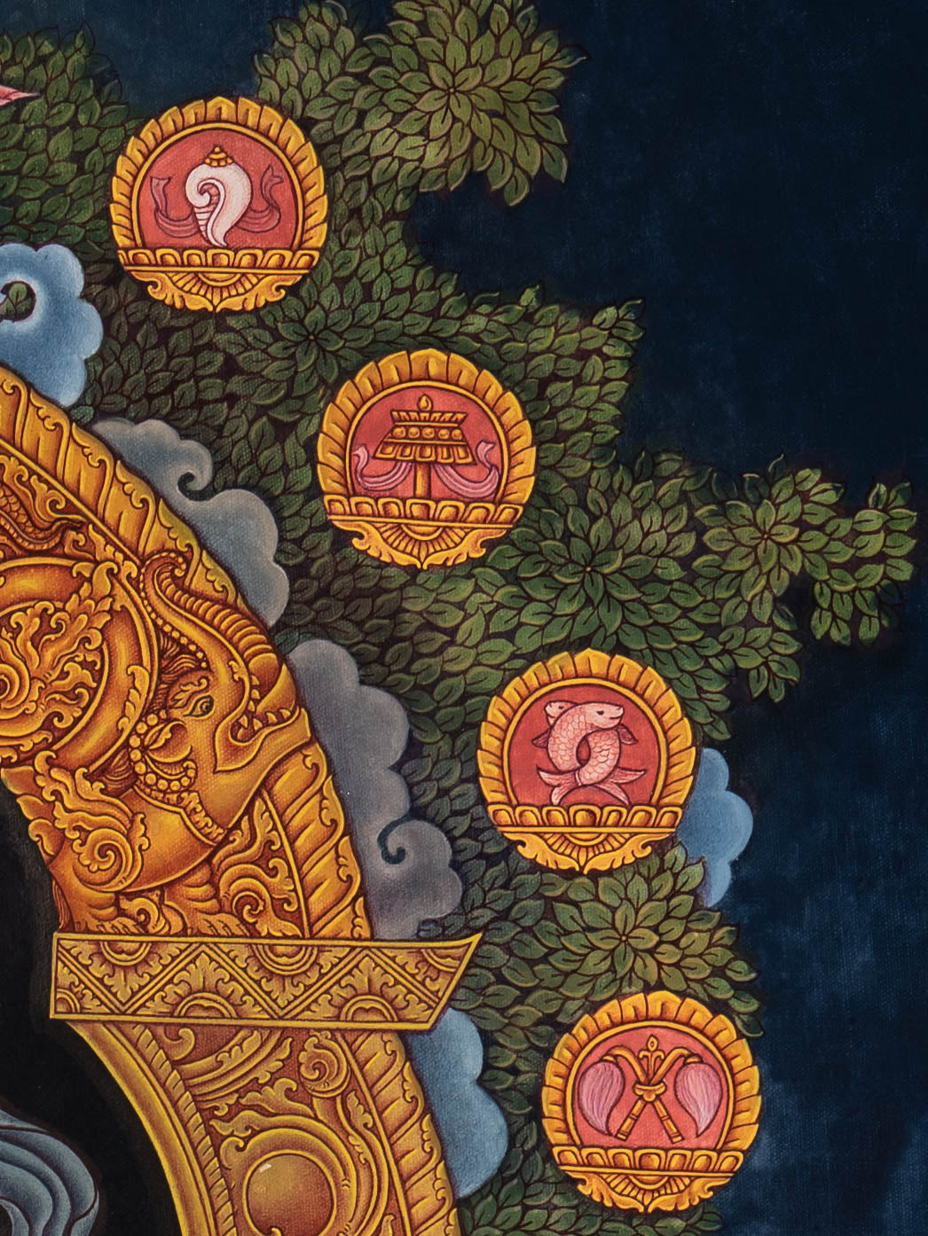 Zambala Thangka - Newari Painting
