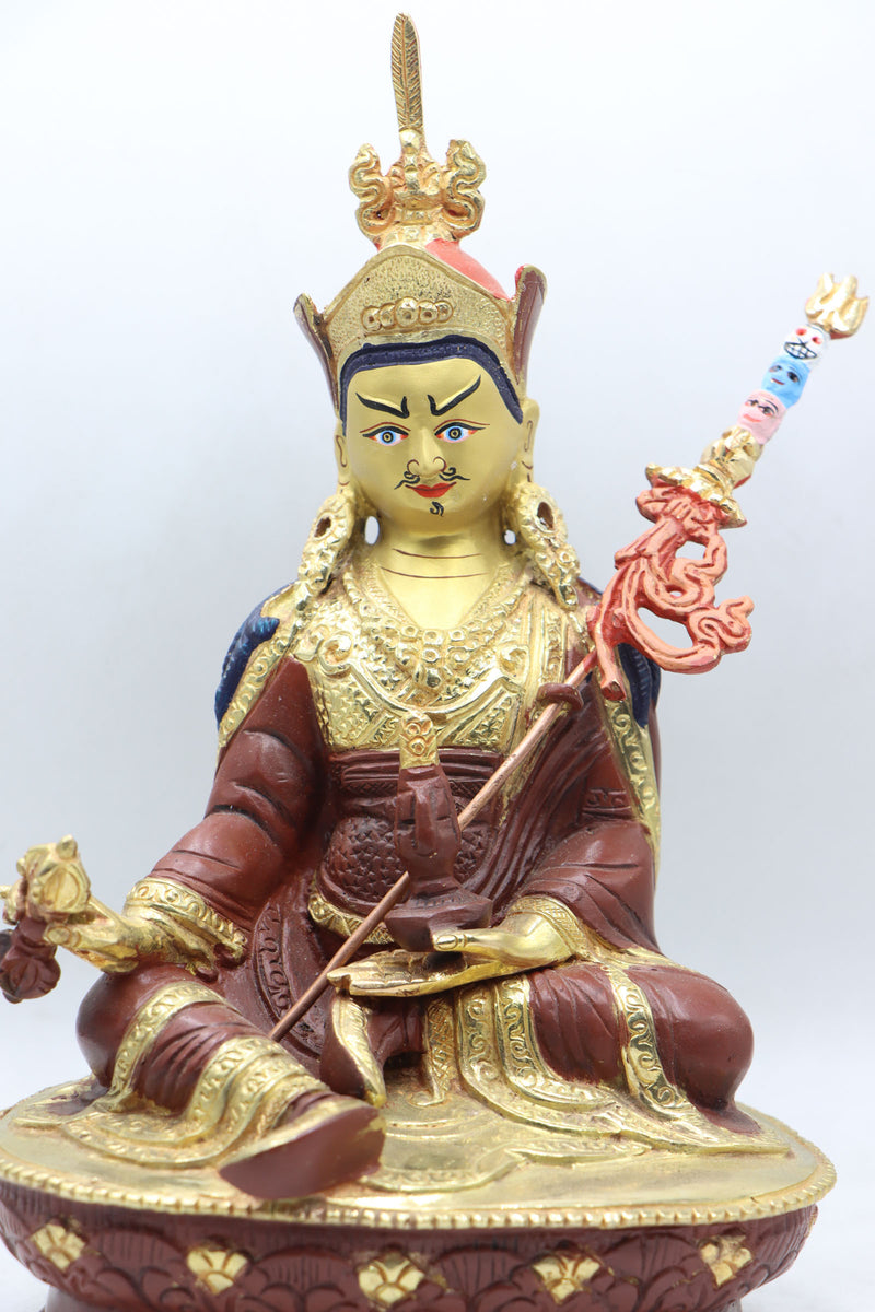 Guru Rinpoche Statue serves as a focal point for devotion, meditation, and spiritual practice.