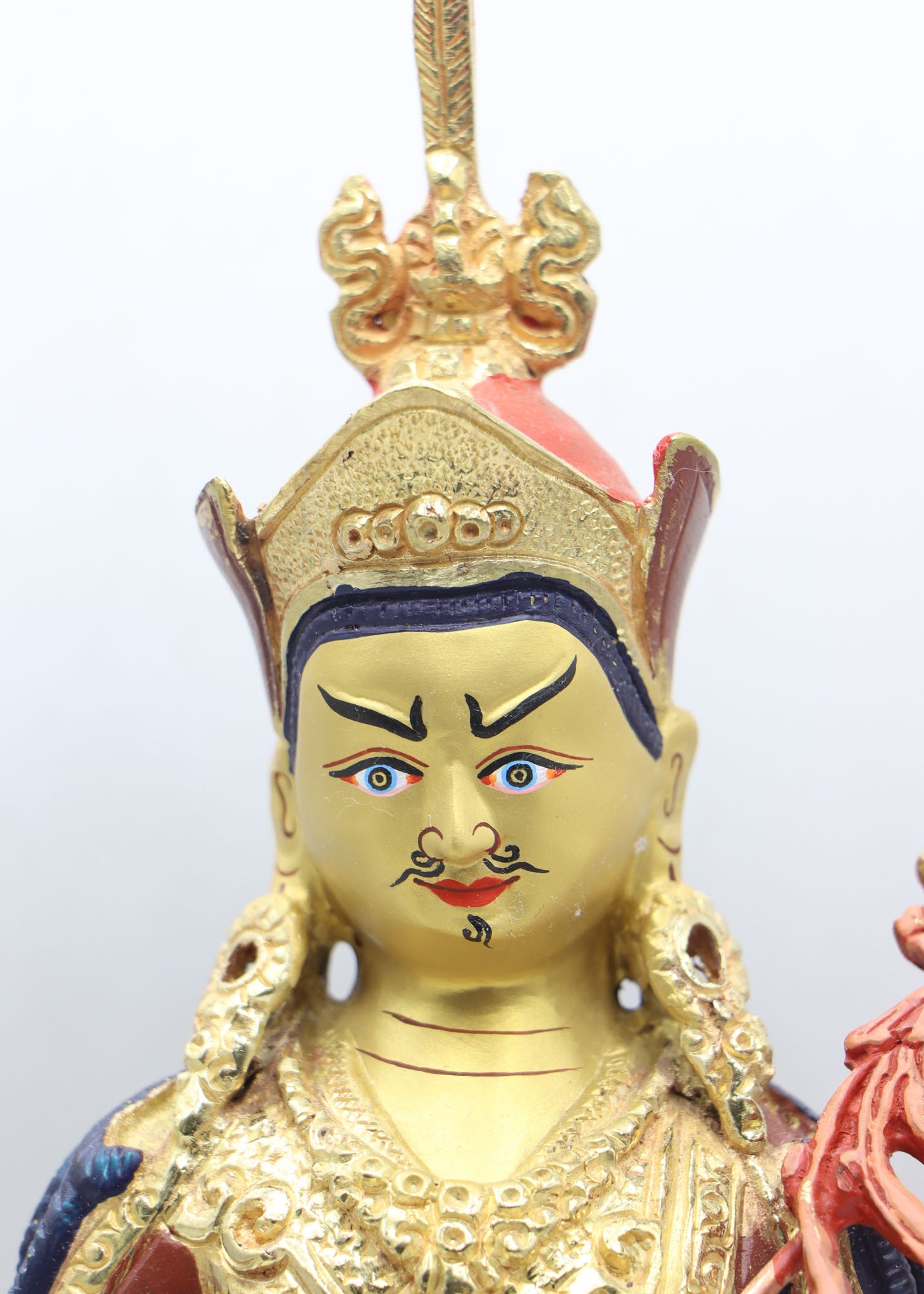 Guru Rinpoche Statue serves as a focal point for devotion, meditation, and spiritual practice.