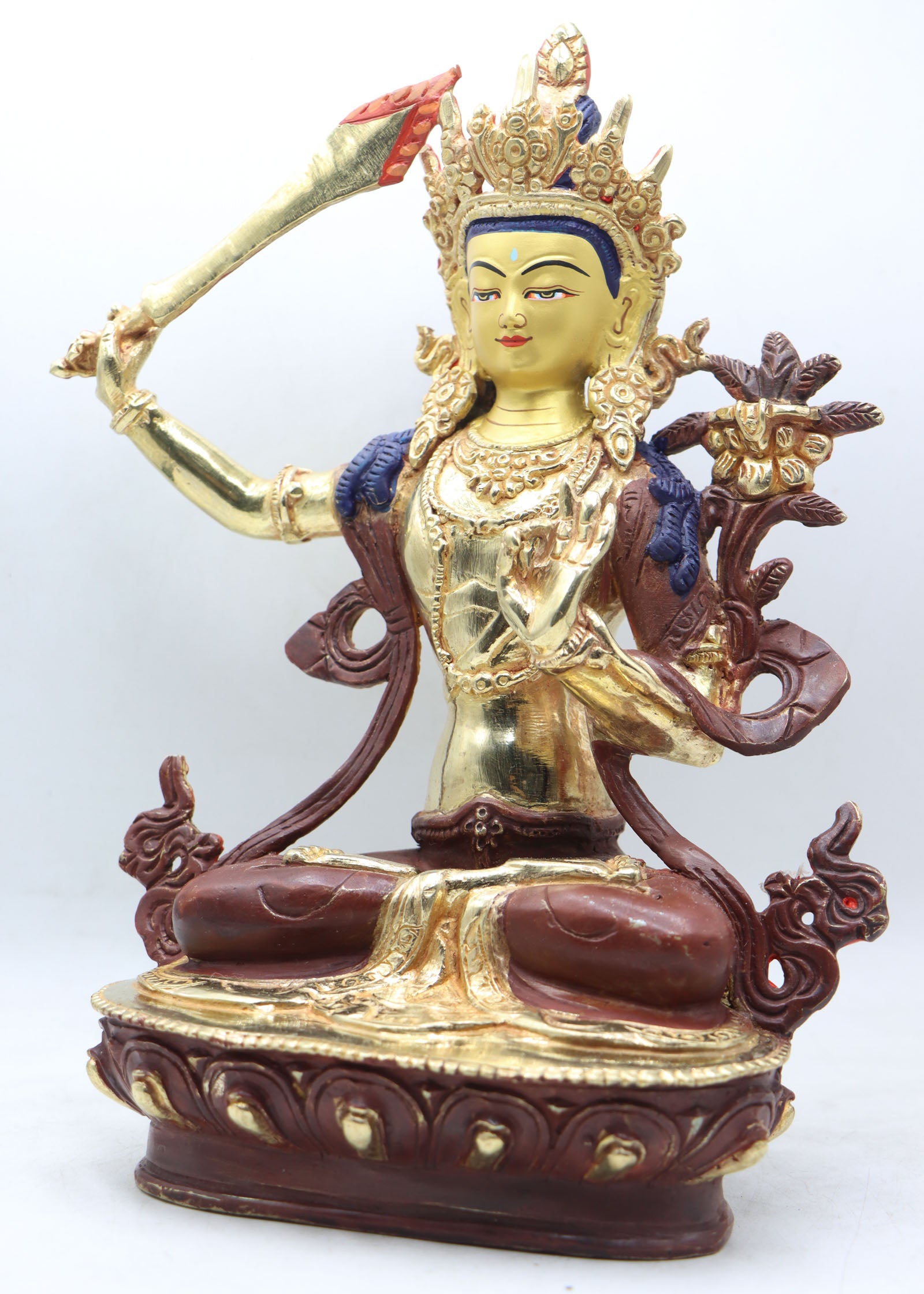Manjushri Statue for  guarding against ignorance and aiding in spiritual progress.