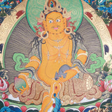 Pancha Zambala Thangka - Handpainted Painting
