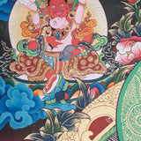 Pancha Zambala Thangka - Handpainted Painting