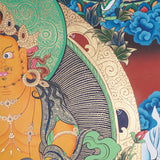 Pancha Zambala Thangka - Handpainted Painting