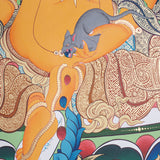 Pancha Zambala Thangka - Handpainted Painting
