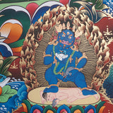 Pancha Zambala Thangka - Handpainted Painting