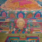 Antique Amitabha Buddha Thangka - Tibetan Painting