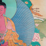Antique Amitabha Buddha Thangka - Tibetan Painting