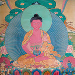 Antique Amitabha Buddha Thangka - Tibetan Painting